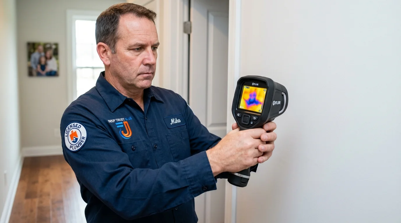 Thermal imaging leak detection by Johns Plumbing LLC in Rancho Santa Fe